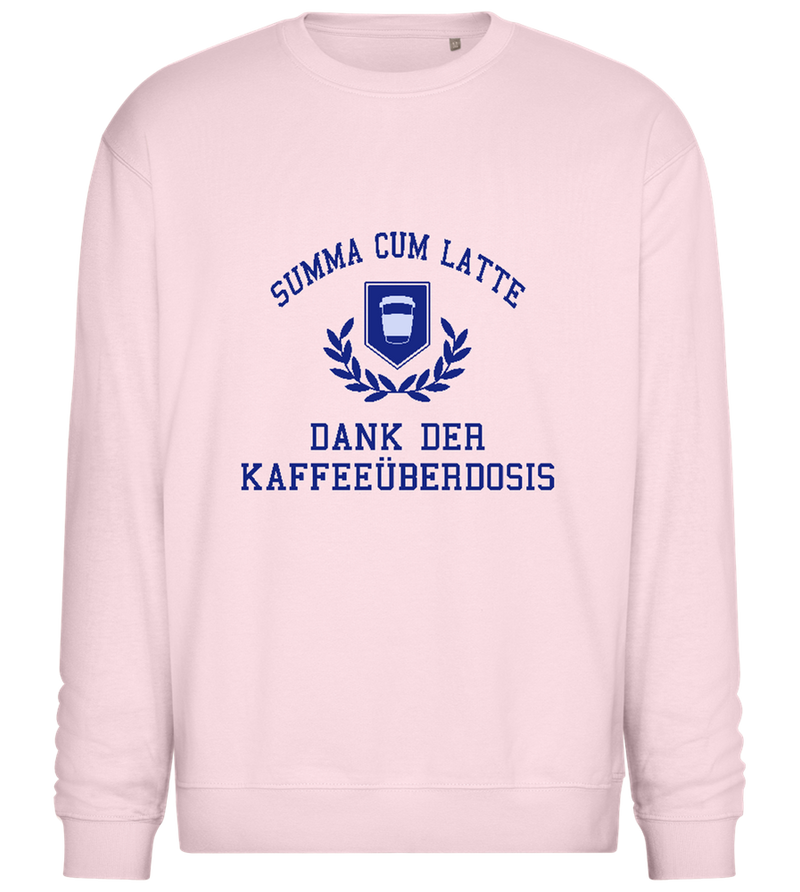 Dank der Kaffeeüberdosis Design - Comfort Essential Unisex Sweater_LIGHT PEACH ROSE_front