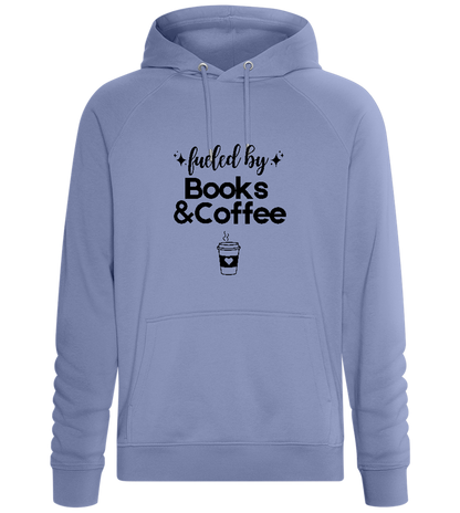 Books and Coffee Design - Comfort unisex hoodie_BLUE_front