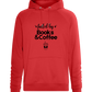 Books and Coffee Design - Comfort unisex hoodie_RED_front