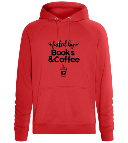 Books and Coffee Design - Comfort unisex hoodie_RED_front