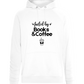 Books and Coffee Design - Comfort unisex hoodie_WHITE_front