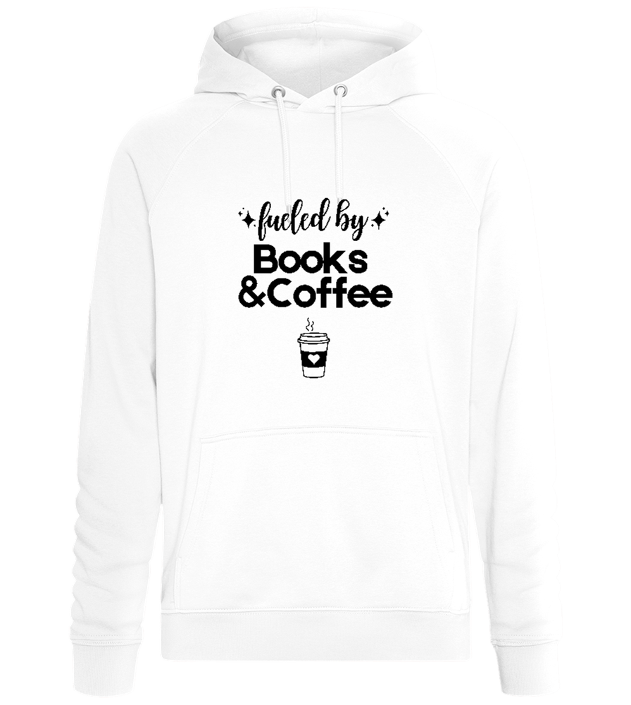 Books and Coffee Design - Comfort unisex hoodie_WHITE_front