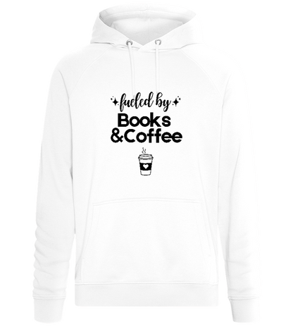 Books and Coffee Design - Comfort unisex hoodie_WHITE_front