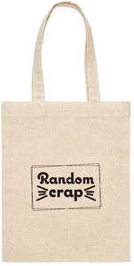 Random Crap Text Design - Essential small colored handle gift bag