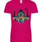 India Taj Mahal Design - Comfort women's t-shirt_FUCHSIA_front