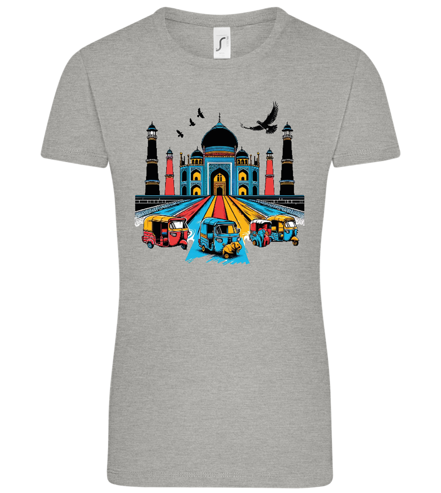 India Taj Mahal Design - Comfort women's t-shirt_ORION GREY_front