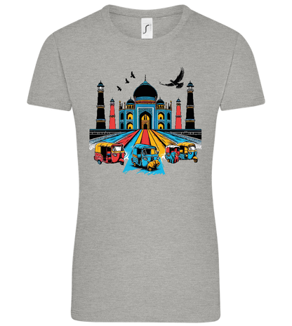 India Taj Mahal Design - Comfort women's t-shirt_ORION GREY_front