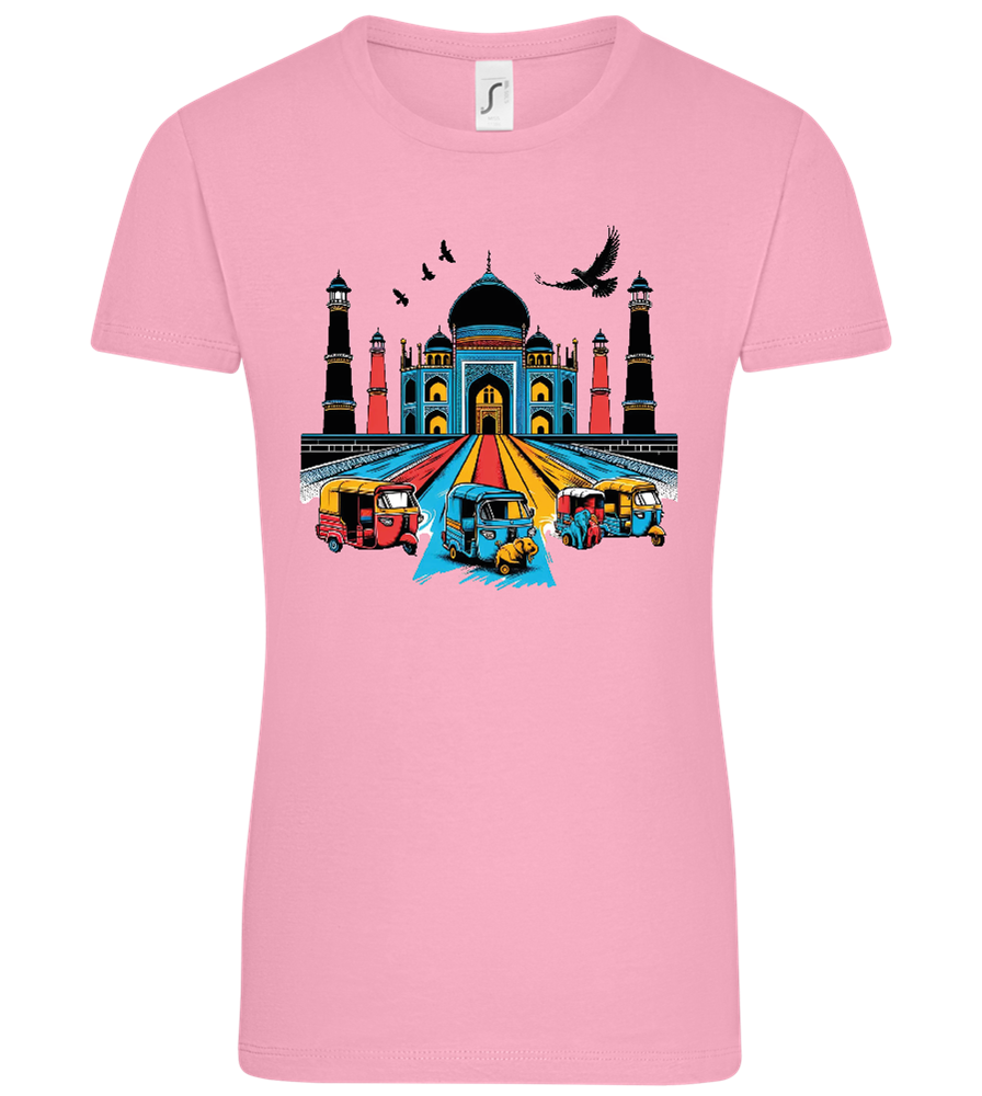 India Taj Mahal Design - Comfort women's t-shirt_PINK ORCHID_front