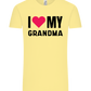 I Love My Grandma Design - Comfort Unisex T-Shirt_AMARELO CLARO_front