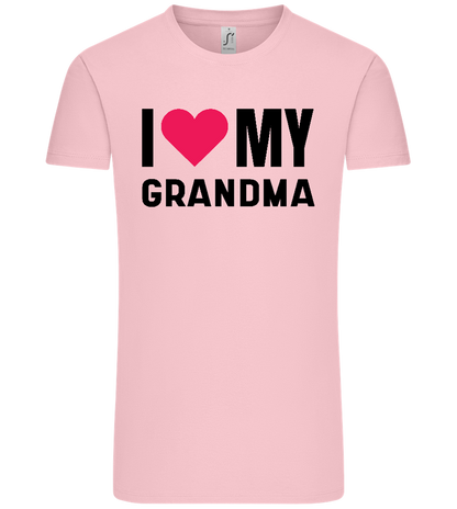 I Love My Grandma Design - Comfort Unisex T-Shirt_CANDY PINK_front