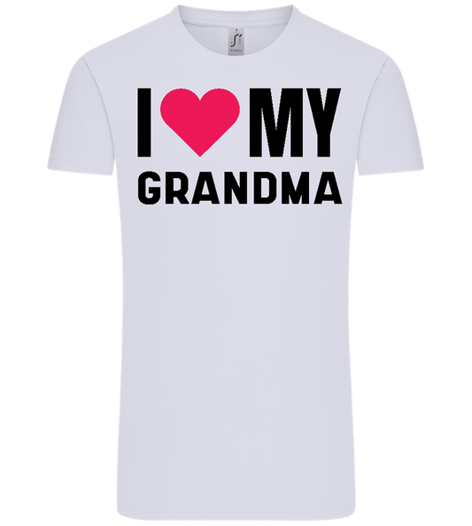 I Love My Grandma Design - Comfort Unisex T-Shirt_LILAK_front