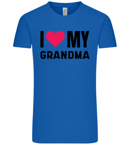 I Love My Grandma Design - Comfort Unisex T-Shirt_ROYAL_front