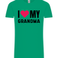 I Love My Grandma Design - Comfort Unisex T-Shirt_SPRING GREEN_front