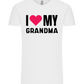I Love My Grandma Design - Comfort Unisex T-Shirt_WHITE_front