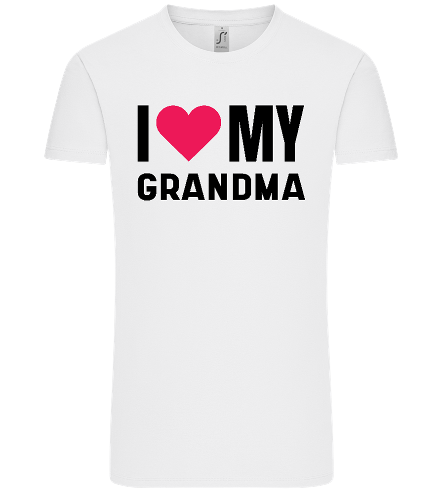 I Love My Grandma Design - Comfort Unisex T-Shirt_WHITE_front