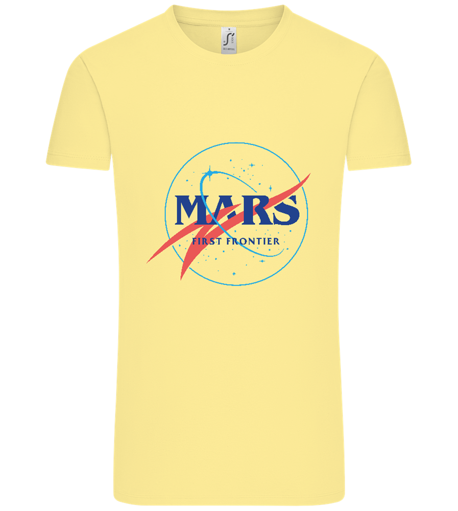 Mars First Frontier Design - Comfort Unisex T-Shirt_AMARELO CLARO_front