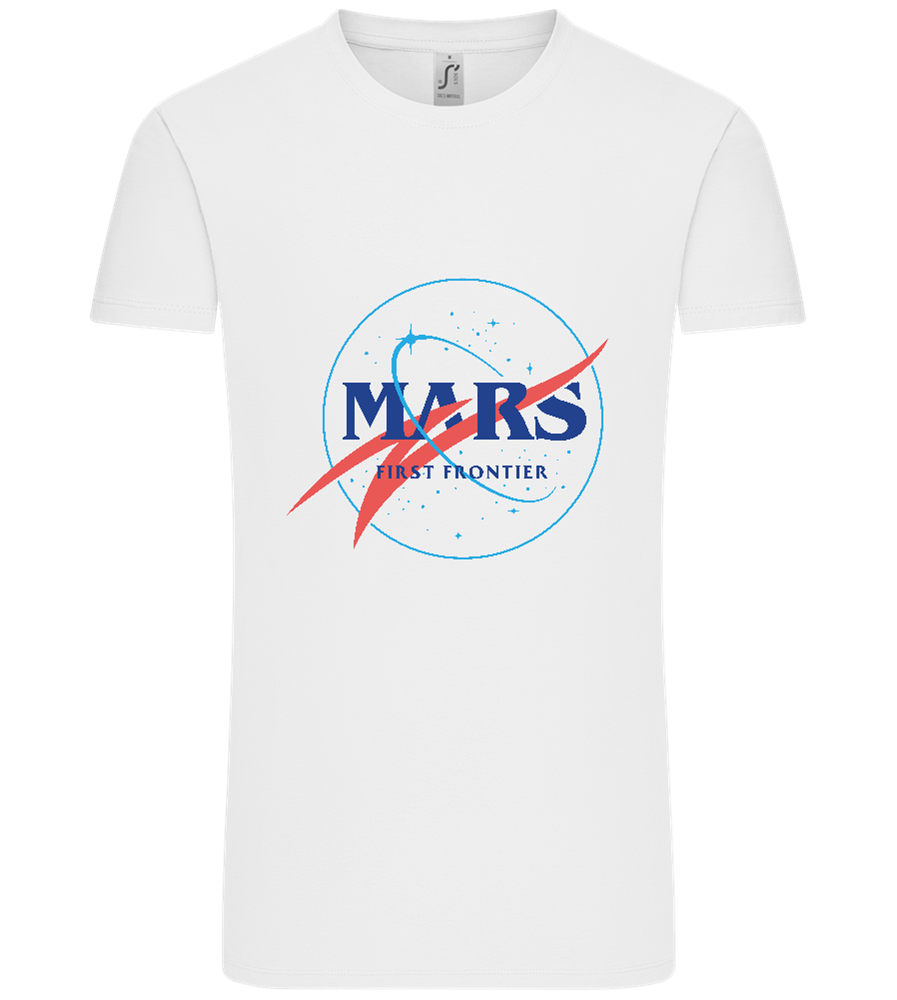 Mars First Frontier Design - Comfort Unisex T-Shirt_WHITE_front