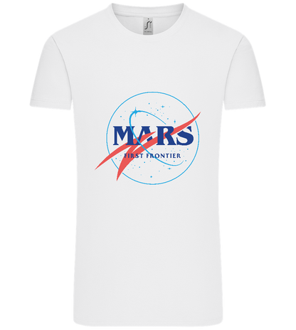 Mars First Frontier Design - Comfort Unisex T-Shirt_WHITE_front