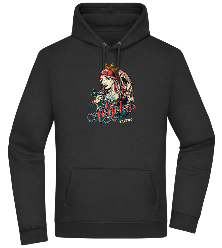 Los Angeles Design - Premium Essential Unisex Hoodie_BLACK_front