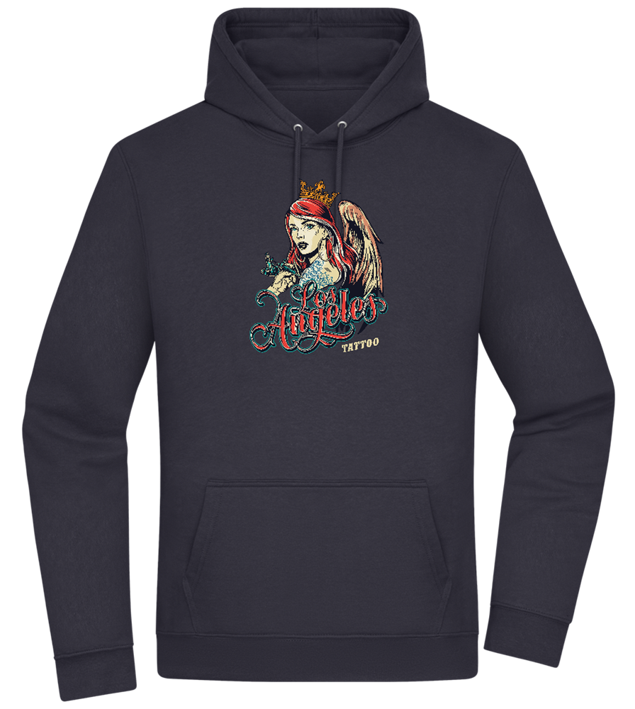 Los Angeles Design - Premium Essential Unisex Hoodie_FRENCH NAVY_front