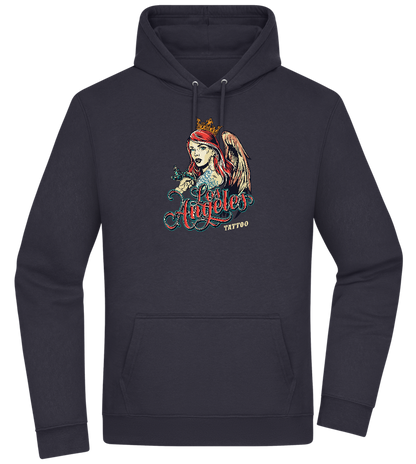 Los Angeles Design - Premium Essential Unisex Hoodie_FRENCH NAVY_front