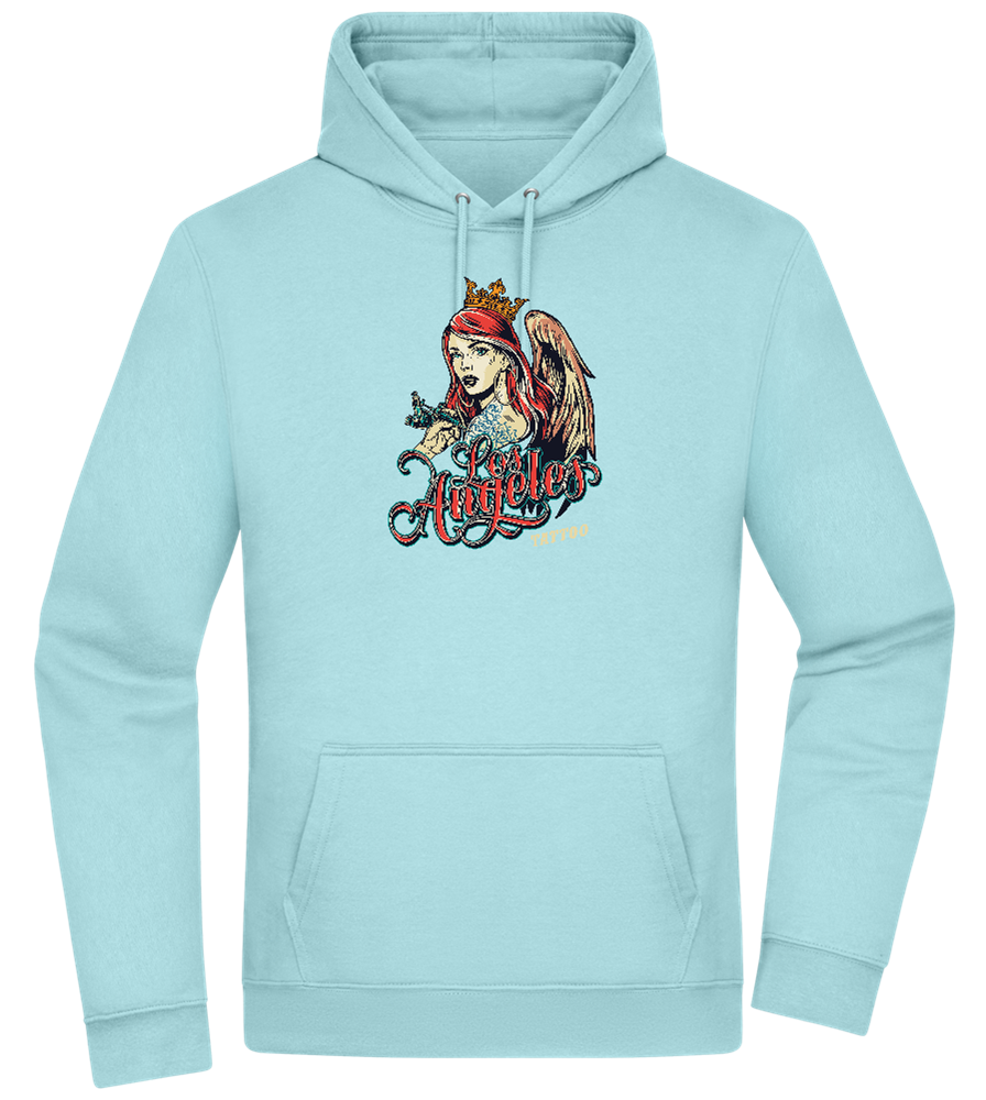 Los Angeles Design - Premium Essential Unisex Hoodie_POOL BLUE_front