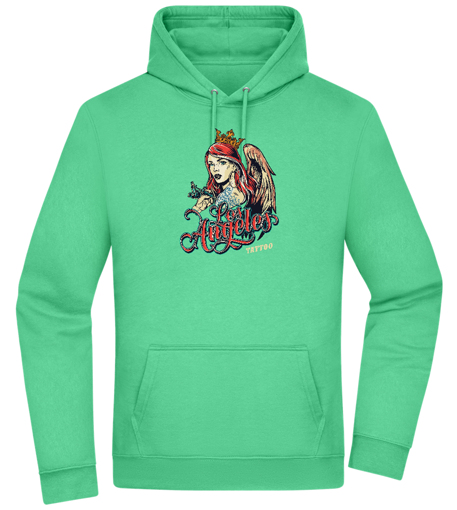 Los Angeles Design - Premium Essential Unisex Hoodie_SPRING GREEN_front