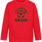 Let's Kick Some Grass Design - Comfort Kids Sweater_BRIGHT RED_front