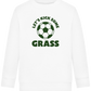 Let's Kick Some Grass Design - Comfort Kids Sweater_WHITE_front
