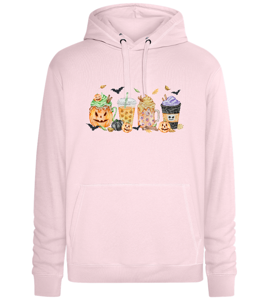 Halloween Drinks Design - Premium unisex hoodie_LIGHT PEACH ROSE_front