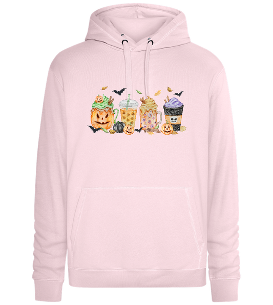 Halloween Drinks Design - Premium unisex hoodie_LIGHT PEACH ROSE_front