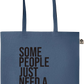 Some People Need a High-five Design - Essential colored organic cotton tote bag_BLUE_front