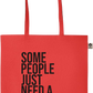 Some People Need a High-five Design - Essential colored organic cotton tote bag_RED_front