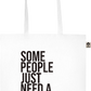 Some People Need a High-five Design - Essential colored organic cotton tote bag_WHITE_front