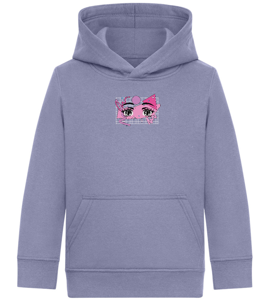 Fancy Eyes Design - Comfort Kids Hoodie_BLUE_front