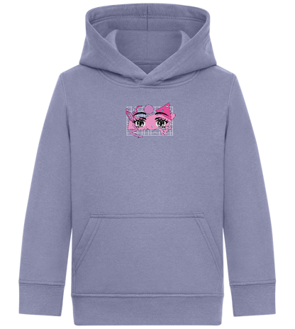 Fancy Eyes Design - Comfort Kids Hoodie_BLUE_front