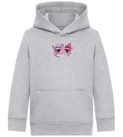 Fancy Eyes Design - Comfort Kids Hoodie_ORION GREY II_front