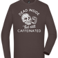 Dead Inside Caffeinated Design - Comfort men's long sleeve t-shirt_DARK GRAY_front