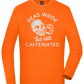 Dead Inside Caffeinated Design - Comfort men's long sleeve t-shirt_ORANGE_front