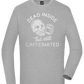 Dead Inside Caffeinated Design - Comfort men's long sleeve t-shirt_ORION GREY_front