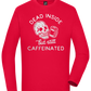 Dead Inside Caffeinated Design - Comfort men's long sleeve t-shirt_RED_front