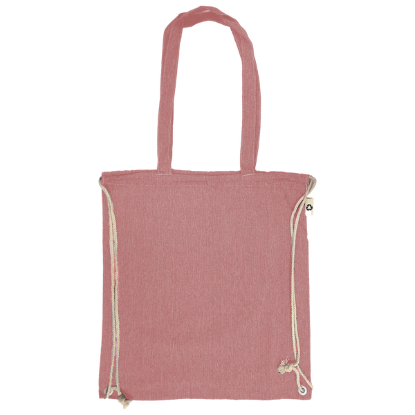 140gr/m² Recycled Fabric Bag_RED_front
