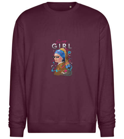 The Sassy Girl Design - Comfort Essential Unisex Sweater_BORDEAUX_front