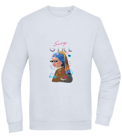 The Sassy Girl Design - Comfort Essential Unisex Sweater_CREAMY BLUE_front