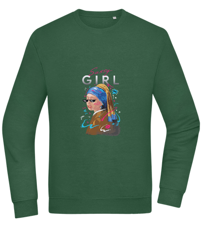 The Sassy Girl Design - Comfort Essential Unisex Sweater_GREEN BOTTLE_front