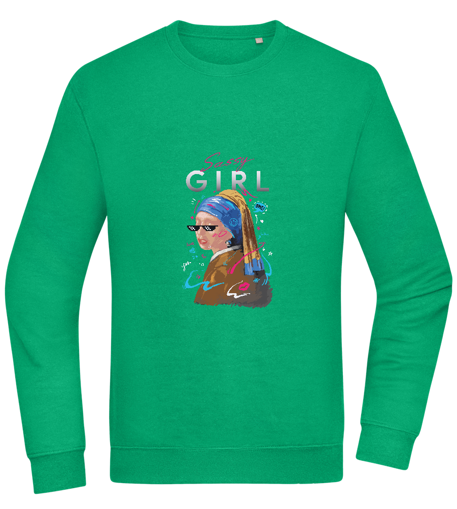 The Sassy Girl Design - Comfort Essential Unisex Sweater_MEADOW GREEN_front