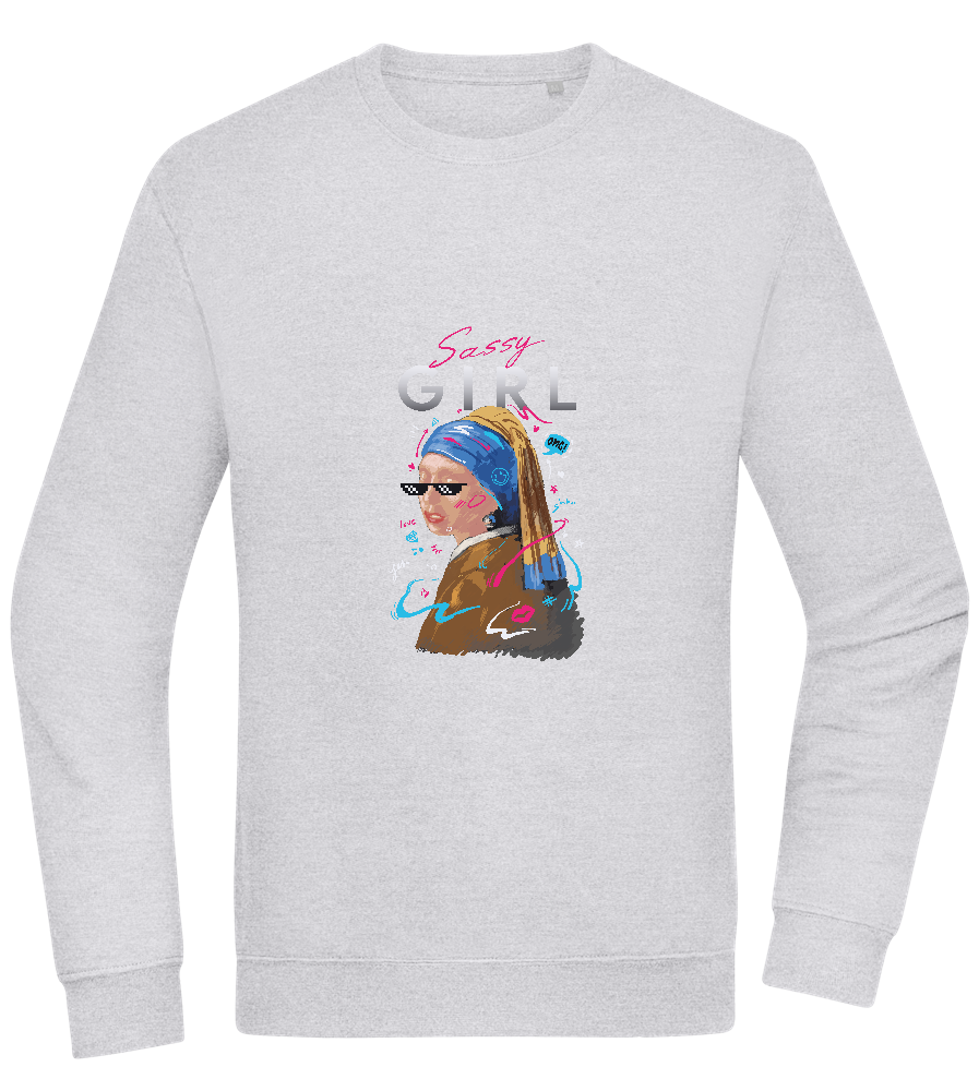 The Sassy Girl Design - Comfort Essential Unisex Sweater_ORION GREY II_front