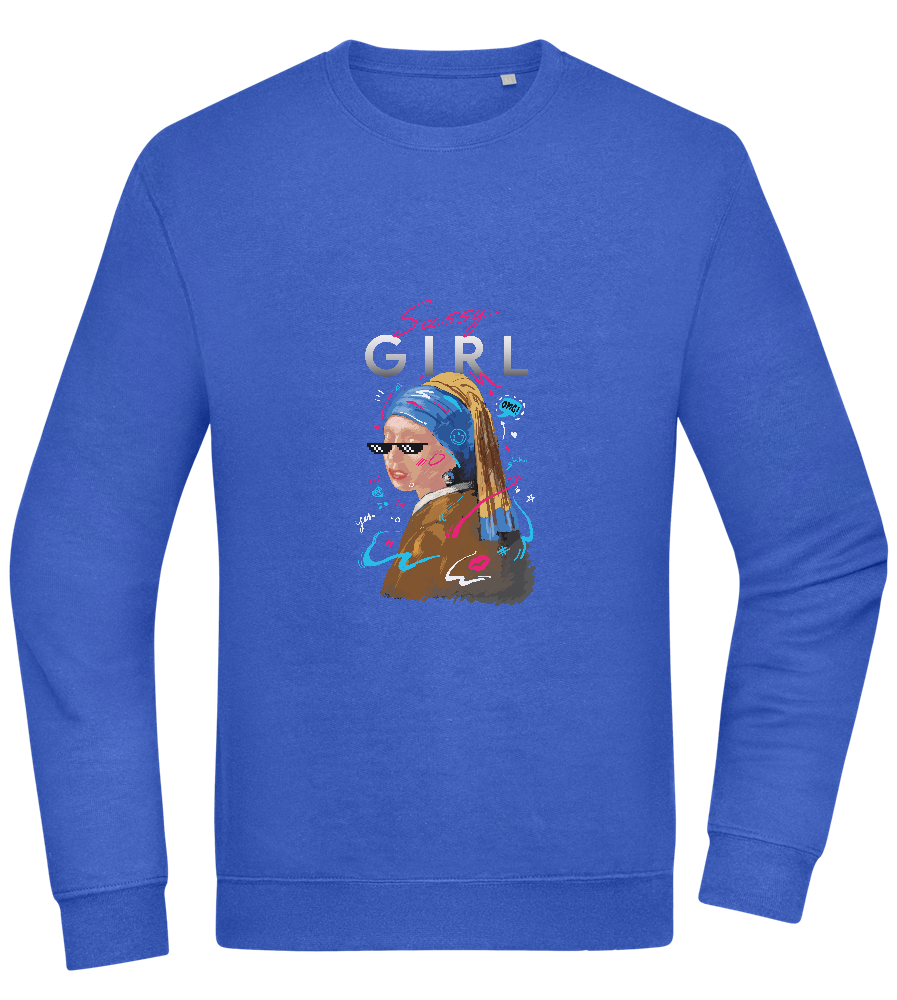 The Sassy Girl Design - Comfort Essential Unisex Sweater_ROYAL_front