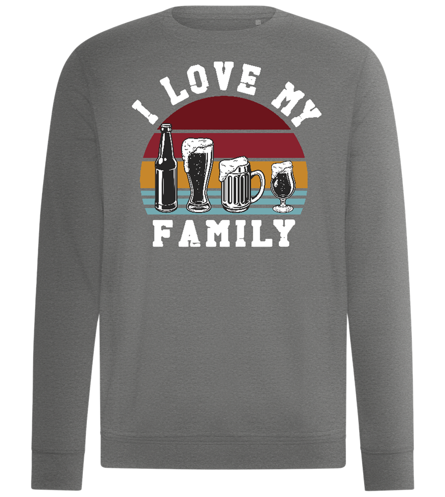 I Love My Family Design - Comfort unisex sweater_ORION GREY II_front