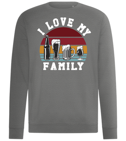 I Love My Family Design - Comfort unisex sweater_ORION GREY II_front